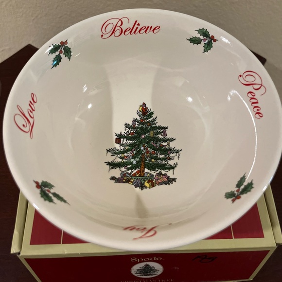 713. NIB SPODE CHRISTMAS TREE 2017 REVERE BOWL - Picture 1 of 9